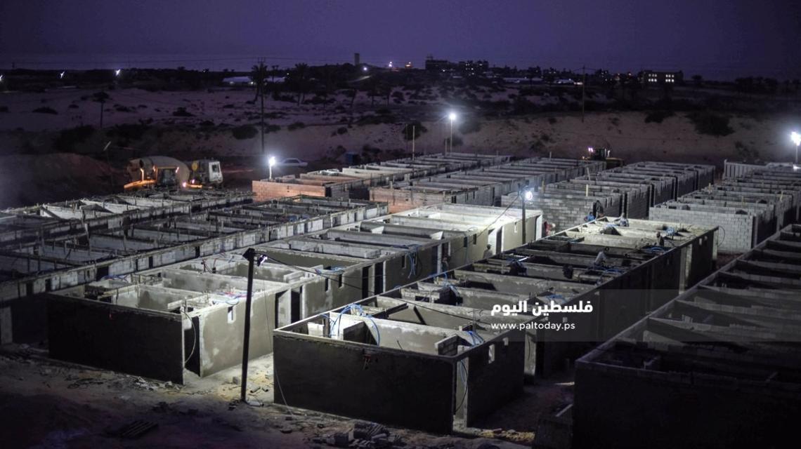العمل على قدم وساق لتدشين مستشفى الحجر الصحي فى مدينة رفح جنوب قطاع غزة 