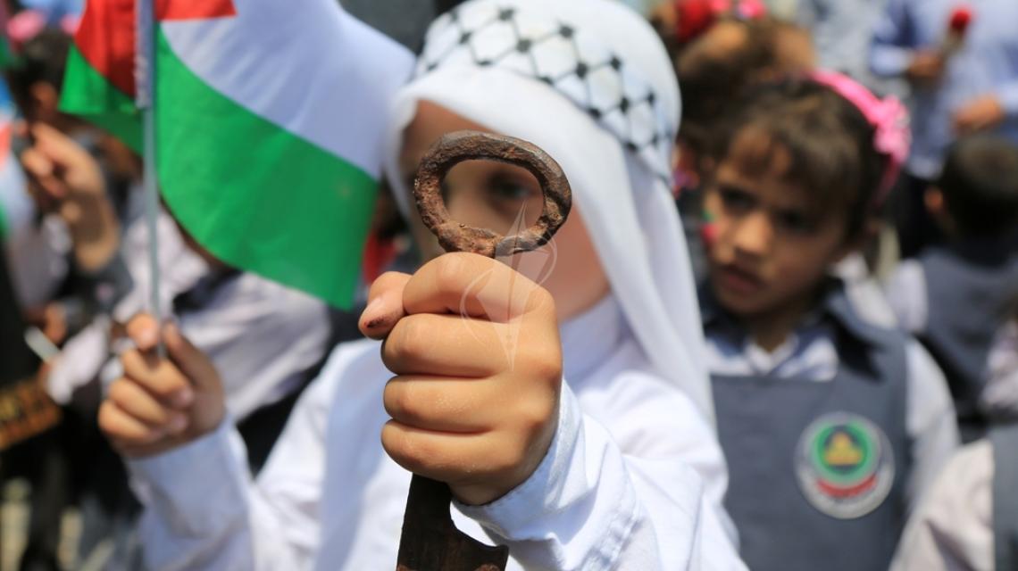 بالصور:مسيرة للأطفال تنظمها وزارة الثقافة في ذكرى النكبة