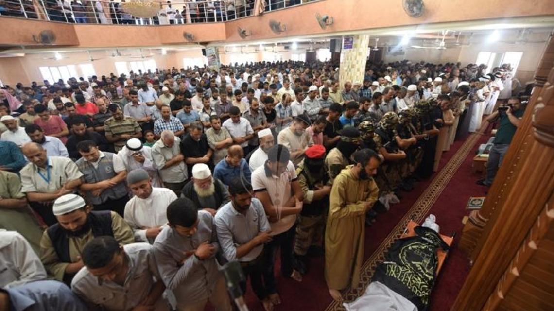 بالصور : سرايا القدس تشييع شهيد الاعداد والتجهيز باسم اللحام في خانيونس