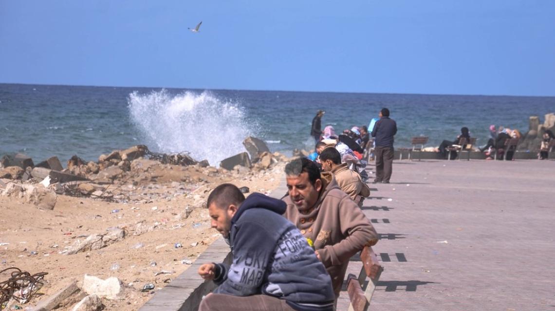 بالصور  ميناء غزة اليوم