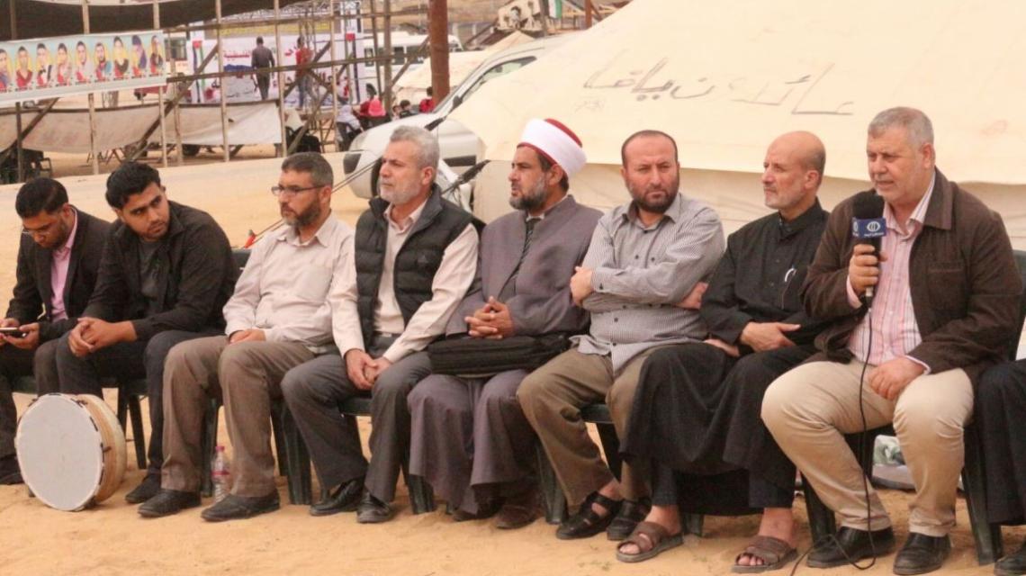 اللجنة الدعوية لحركة الجهاد تنظم  لقاء دعوي لدعم مسيرة العودة