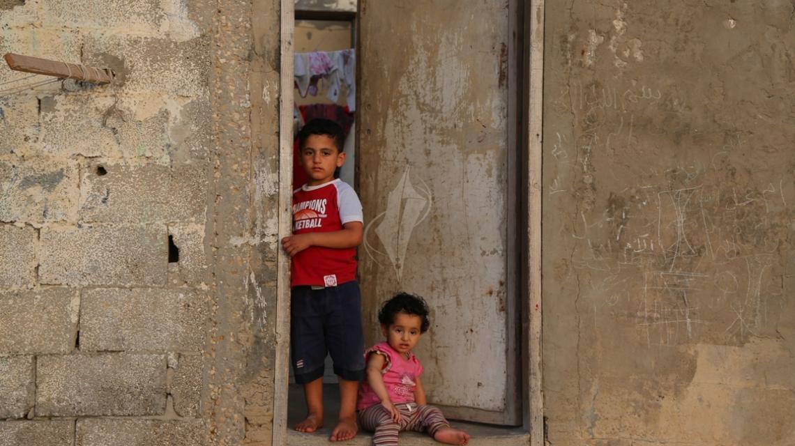 بالصور:أطفال مخيم الشاطئ تعبير حقيقي عن النكبة الفلسطينية