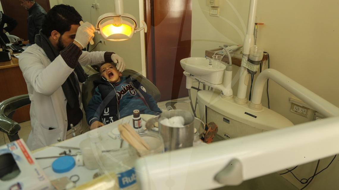 جانب من الخدمات الصحية التي تقدمها "الأونروا" في قطاع غزة