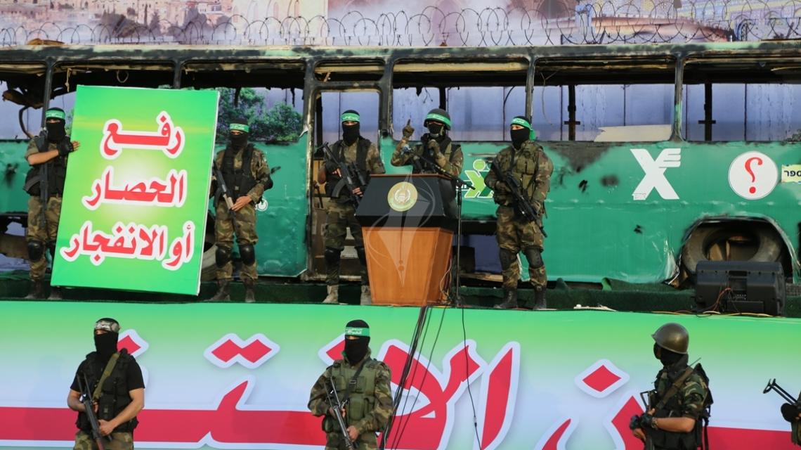 بالصور: حماس تنظم مهرجان جماهيري بغزة بعنوان لحن الانتفاضة