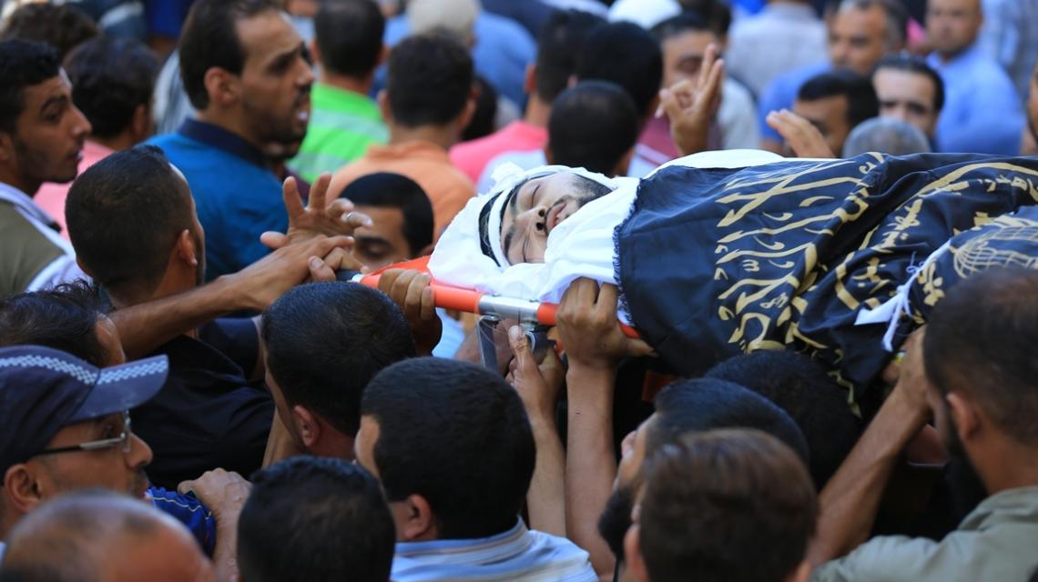 بالصور:حركة الجهاد تشيع الشهيد صامد حجاج من حى الشجاعية