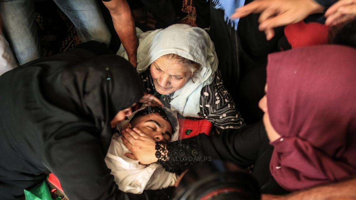 جنازة الشهيد مؤمن الهمص من مدينة رفح