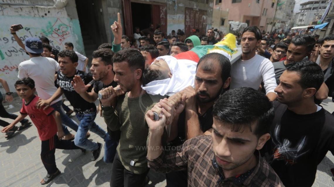 جنازة الشهيد الطفل جمال عفانة من رفح