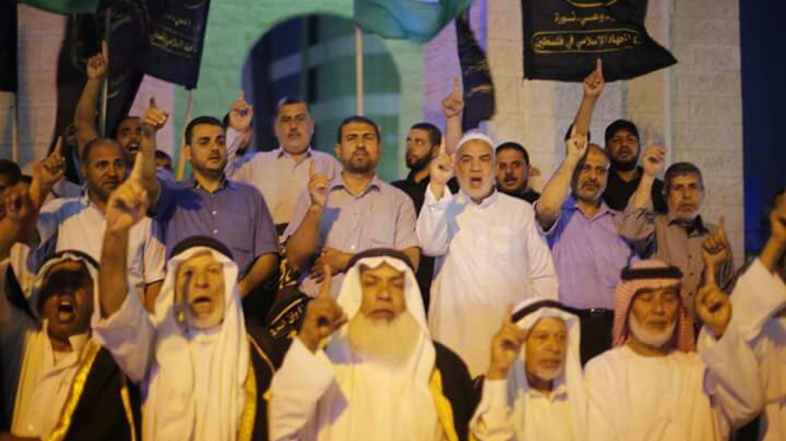 بالصور:حركة الجهاد الإسلامي بمحافظة رفح   تنظم وقفة احتجاجية تضامناً مع مسلمي الروهينجا