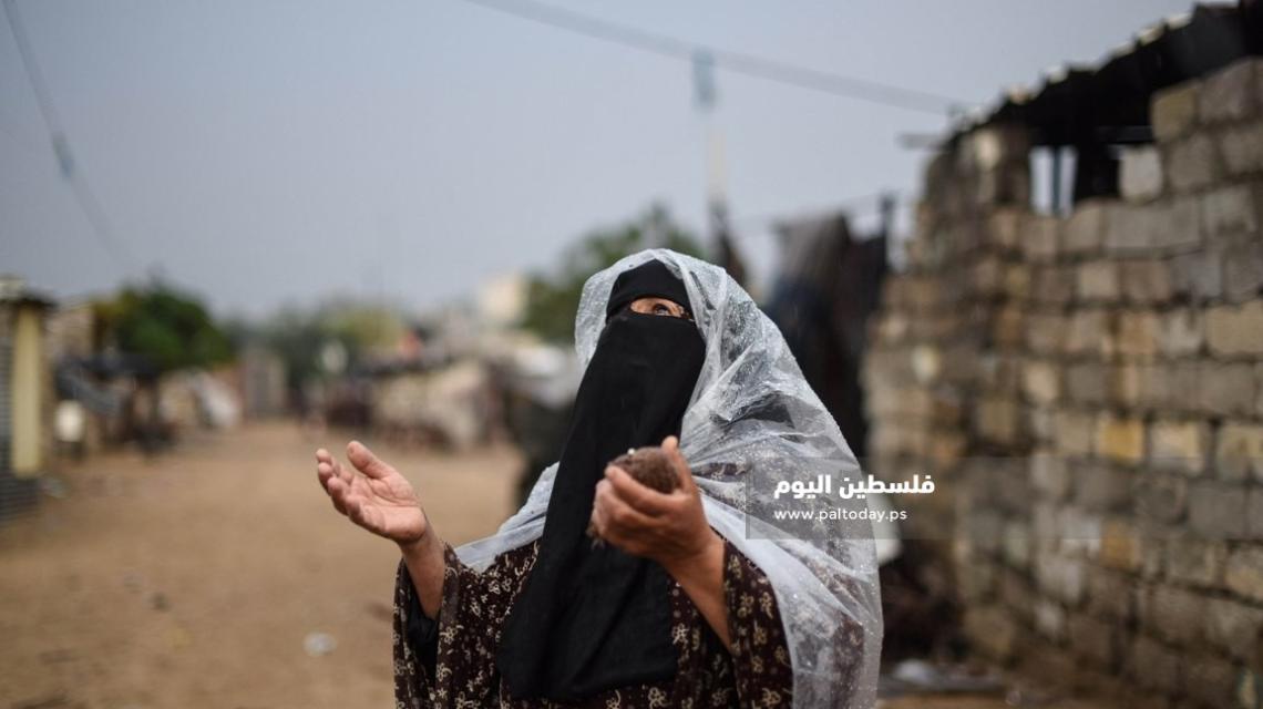 هذا ما فعله أول منخفض جوي بفقراء غزة 