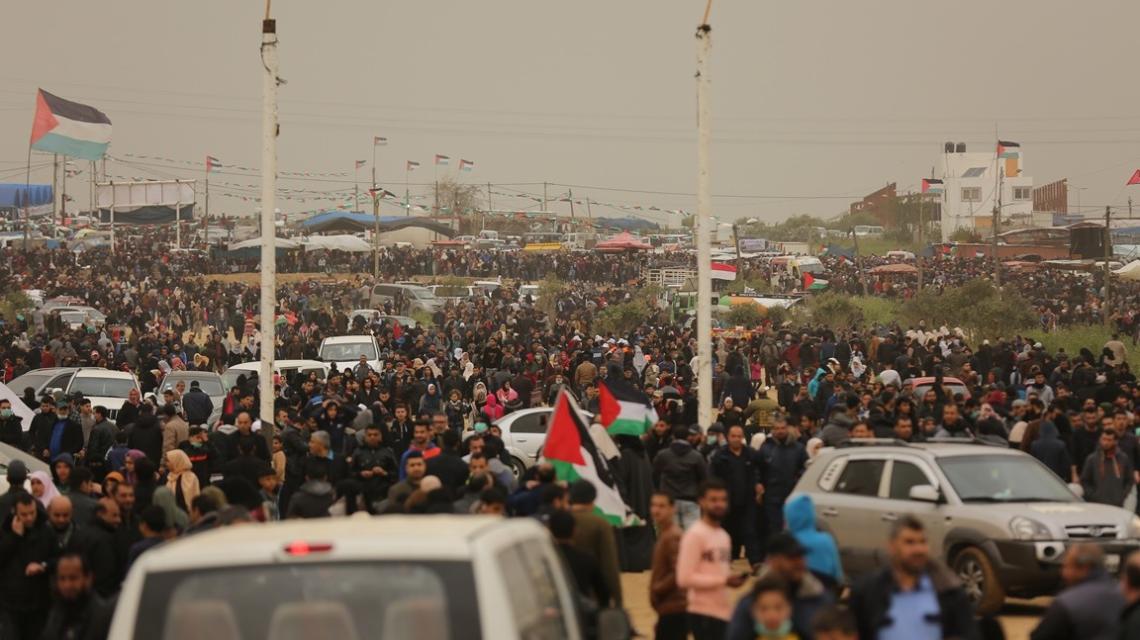 مليونية العودة والأرض شرق قطاع غزة