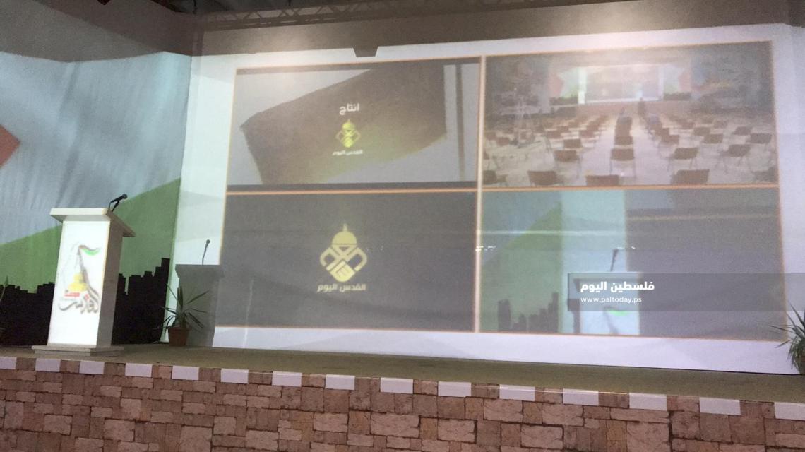 جانب من الاستعدادت لفعاليات المهرجان الالكتروني لاحياء الانطلاقةالجهادية33 