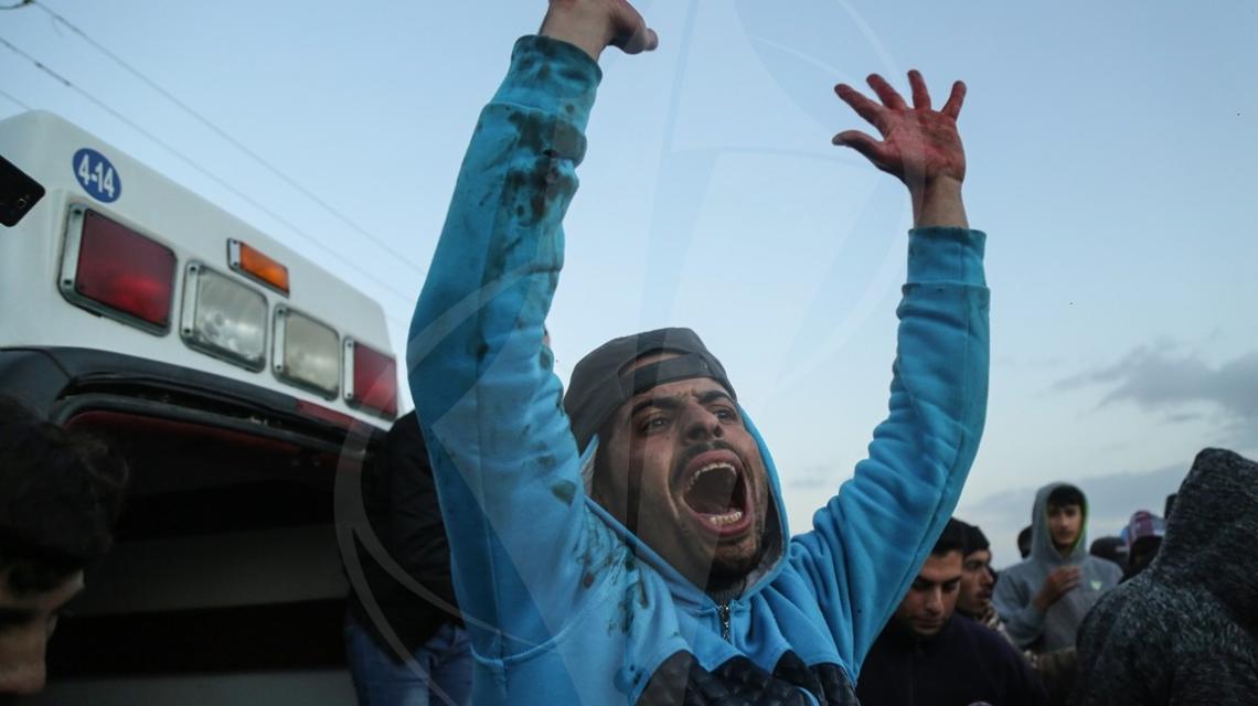 مواجهات جمعةالغضب السابعة ضد قرار ترامب على حدود غزة