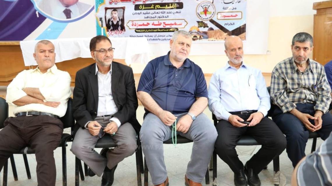 غزة: الجهاد تقيم بيت عزاء للدكتور المجاهد سميح حمودة