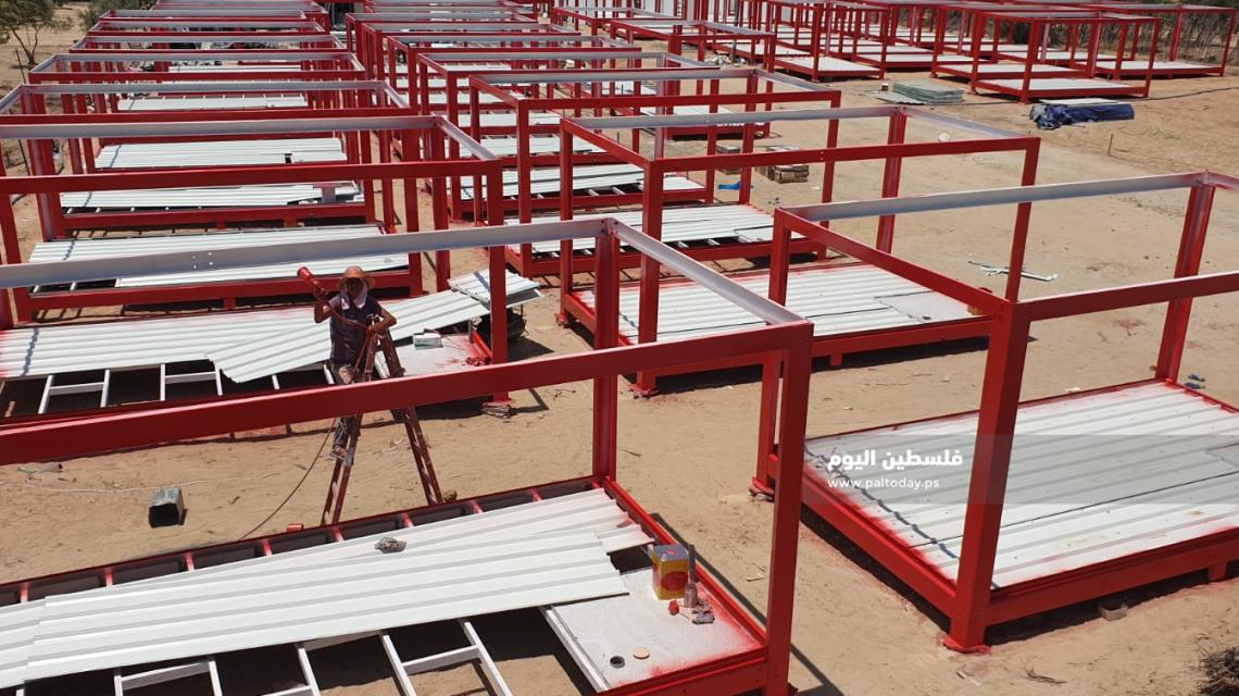 البدء بإنشاء مستشفى ميداني في دير البلح لاستقبال العائدين الى قطاع غزة