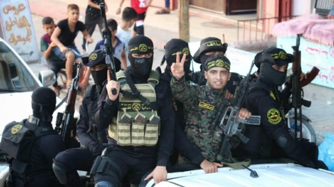 الجهاد الإسلامي وسرايا القدس تستقبلان الأسير المحرر محمود  عمر بعد الافراج عنه من سجون الاحتلال