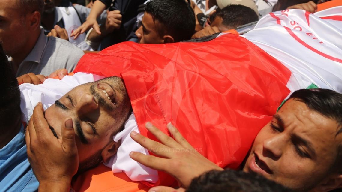 غزة تودع شهيد الإنسانية المسعف محمد الجديلي