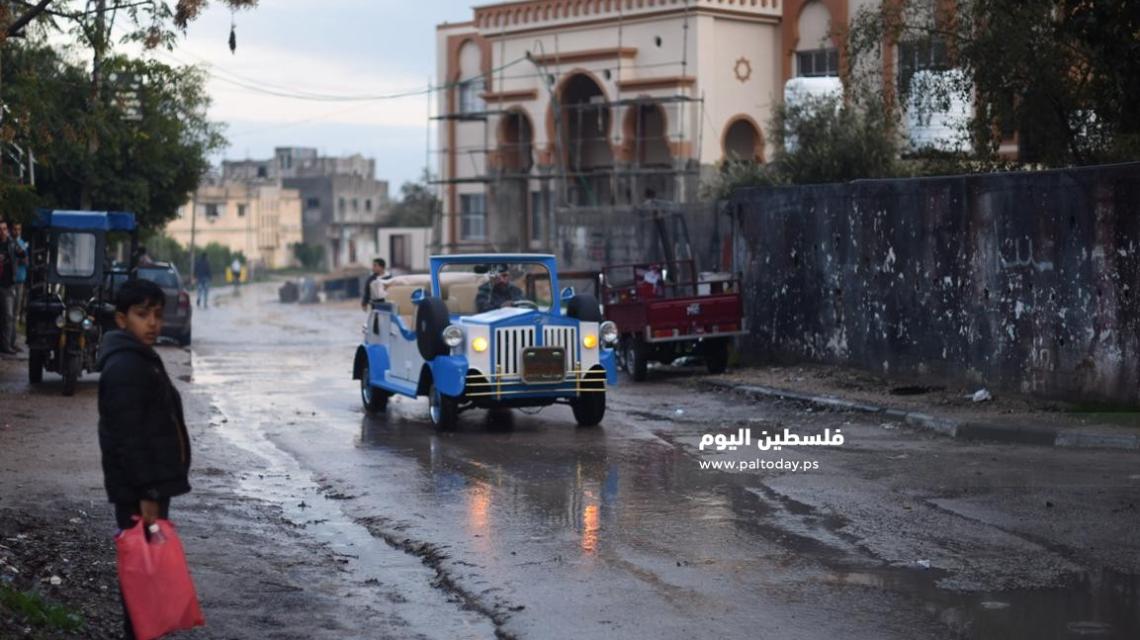 صنع فى فلسطين .. سيارة صممت وصنعت بأيدى مواطن من قطاع غزة 