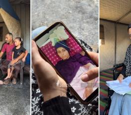 الجريحة نائلة مريش وعائلتها