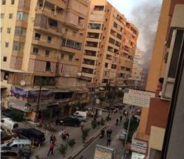 بالصور : قتلى وجرحى في انفجار الضاحية الجنوبية بيروت