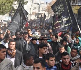 سرايا القدس تودع أحد مجاهديها بلواء الوسطى