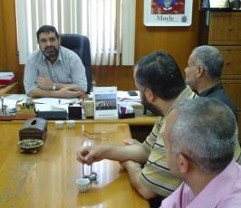 الجهاد غرب غزة تزور وزير الشباب والرياضة ورئيس بلدية غزة