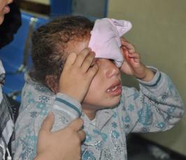 الاحتلال يستهدف برأة اطفال قطاع غزة بعملية "أعمدة السحاب"