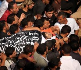 تشييع جثامين الشهيدين أبو نصيرة و فطاير من دير البلح