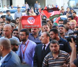 افتتاح مقر شركة الوطنية موبايل في مدينة غزة ‫(38994442)‬ ‫‬