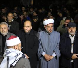 صلاةالعشاء في الساحات العامة بدعوة من الجهاد الإسلامي نصرة للقدس (33)