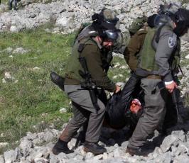 خاص فلسطين اليوم.اعتقالات وإصابات بالاختناق في "المناطير" قرب نابلس