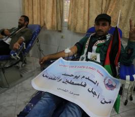 حركة  فتح  تنظم حملة التبرع بالدم ل ‫(29024653)‬ ‫‬