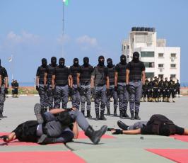 الداخلية في غزة تخرج فوج الوحدة  ‫(29273995)‬ ‫‬