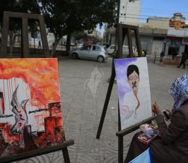 وقفة تضامن مع الصحفي القيق بعنوان كلنا معك ‫(30597516)‬ ‫‬