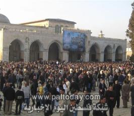 عدسة « فلسطين اليوم » تتجول في باحات المسجد الأقصى خلال ثاني أيام عيد الأضحى المبارك 
