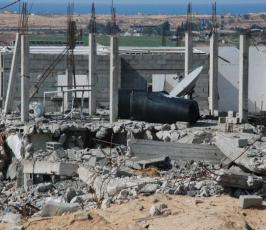 عدسة فلسطين اليوم تلتقط مشاهد من اثار الدمار الاسرائيلي على جحر الديك وسط القطاع