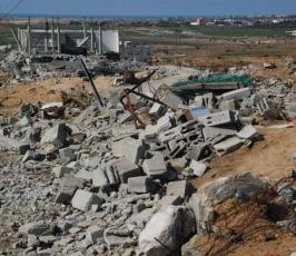عدسة فلسطين اليوم تلتقط مشاهد من اثار الدمار الاسرائيلي على جحر الديك وسط القطاع