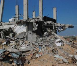 عدسة فلسطين اليوم تلتقط مشاهد من اثار الدمار الاسرائيلي على جحر الديك وسط القطاع