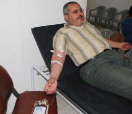 منتدى الممرض الفلسطينى يرصد بالصور حملة للتبرع بالدم بالتعاون مع مستشفى غزة الاوروبى فى المنطقة الوسطى