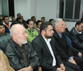 بالصور : الأستاذ زياد النخالة نائب الأمين العام لحركة الجهاد الإسلامي  يلقي محاضرة بمخيم اليرموك