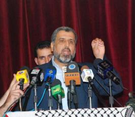 عدسة « فلسطين اليوم » تلتقط بعض الصور خلال حفل تأبين « فضل شرورو » بحضور قادة الفصائل الفلسطينية 
