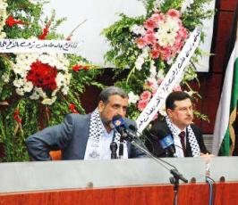 عدسة « فلسطين اليوم » تتجول مع الأمين العام لحركة الجهاد الإسلامي في جامعة حلب