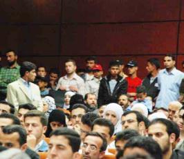 عدسة « فلسطين اليوم » تتجول مع الأمين العام لحركة الجهاد الإسلامي في جامعة حلب