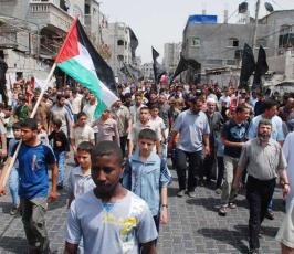 بالصور:مسيرة جماهيرية حاشدة لحركة الجهاد الإسلامى بالشمال فى الذكرى الحادية والستين للنكبة