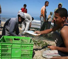 عدسة فلسطين اليوم ترافق الصيادين في مواجهتهم للاجراءات الاسرائيلية في بحر غزة