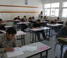 عدسة « فلسطين اليوم » ترافق طلبة الثانوية العامة بقطاع غزة في أول يوم للامتحانات