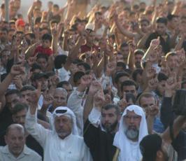 مهرجان تكريم شهداء العدوان الإسرائيلي الذي نظمته حركة الجهاد الإسلامي بخانيونس