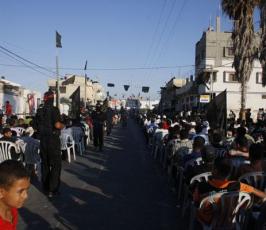 مهرجان تكريم شهداء العدوان الإسرائيلي الذي نظمته حركة الجهاد الإسلامي بخانيونس