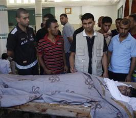 بالصور .. جنازة الشهيد ايمن ابو سمك الذي استشهد في أنفاق رفح