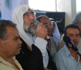 بالصور:اعتصام لحركة الجهاد الاسلامي تضامنا مع الاسرى امام الصليب الاحمر بغزة