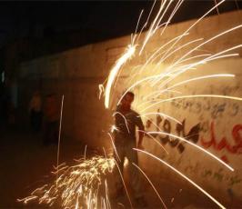 بالصور .. أطفال غزة يستقبلون شهر رمضان المبارك
